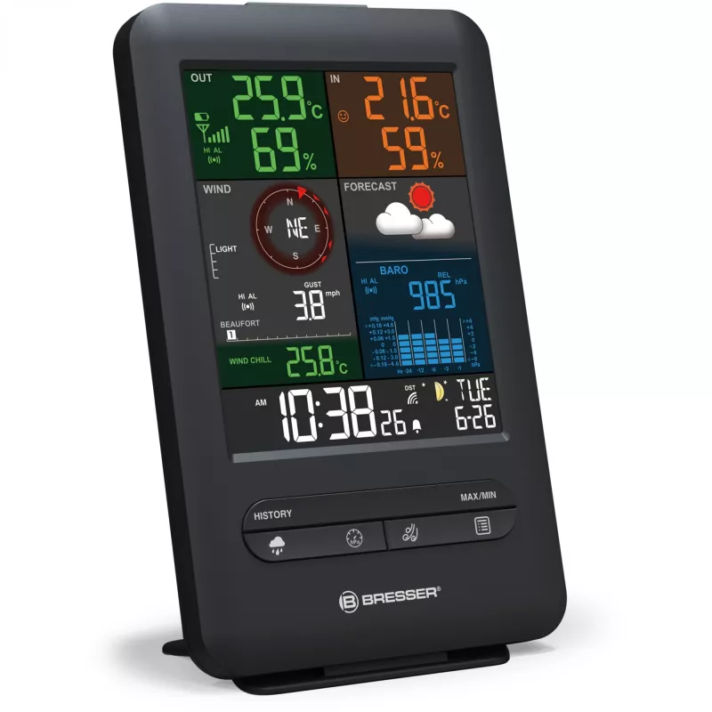 Stazione meteo digitale Bresser Optics 7002525 termometro interno/esterno