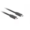 Cavo USB-C a C LANBERG CA-CMCM-32CU-0018-BK USB 3.2 Gen 2, 1,8 m, nero, 100 W PD, video 4K