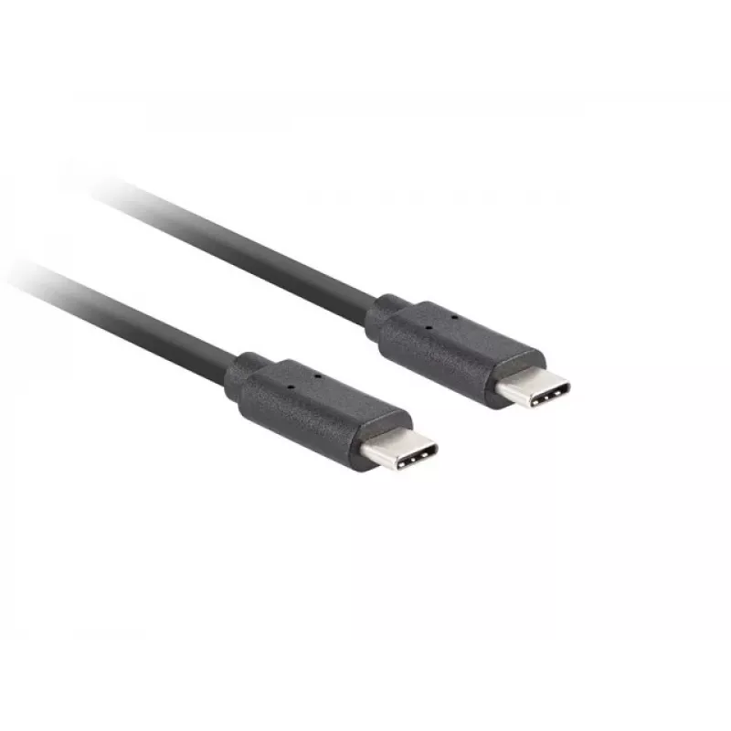 Cavo USB-C a C LANBERG CA-CMCM-32CU-0018-BK USB 3.2 Gen 2, 1,8 m, nero, 100 W PD, video 4K