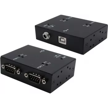 Cavo adattatore seriale Exsys USB 2.0 a 2 porte RS-232 EX-13072HM case in metallo