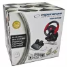Volante ESPERANZA EG103 controller gaming - PC/PS2/PS3, 13 tasti, vibrazione, sensore di accelerazione, nero/rosso
