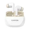 Cuffie CANYON HEXAGON 7 TWS ANC+ENC Ricarica wireless Bianco Beige