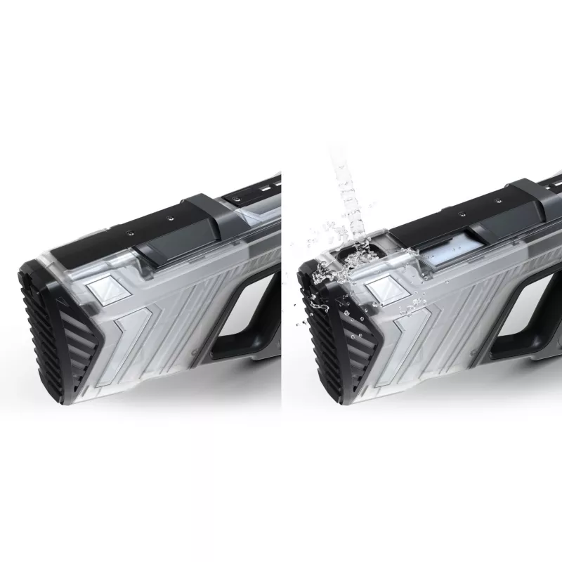 Pistola ad acqua SpyraOne SpyraGO Clear trasparente — pistola ad acqua ricaricabile compatta SPGO1T