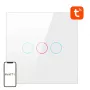 Interruttore luce intelligente Avatto TS02-EU-W3 WiFi a 3 vie — interruttore Wi-Fi da parete per controllo multiplo