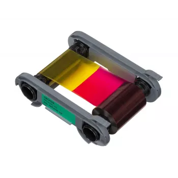 Nastro Evolis R6F203E100 per stampanti per tessere Primacy ed Elypse, colore pieno YMCKO
