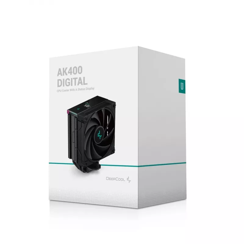 Dissipatore ad aria per processore DeepCool AK400 DIGITAL 12 cm nero 1 pezzo