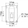 Supporto a parete ALLNET ALL-CAM2498-LEP per installazione sicura
