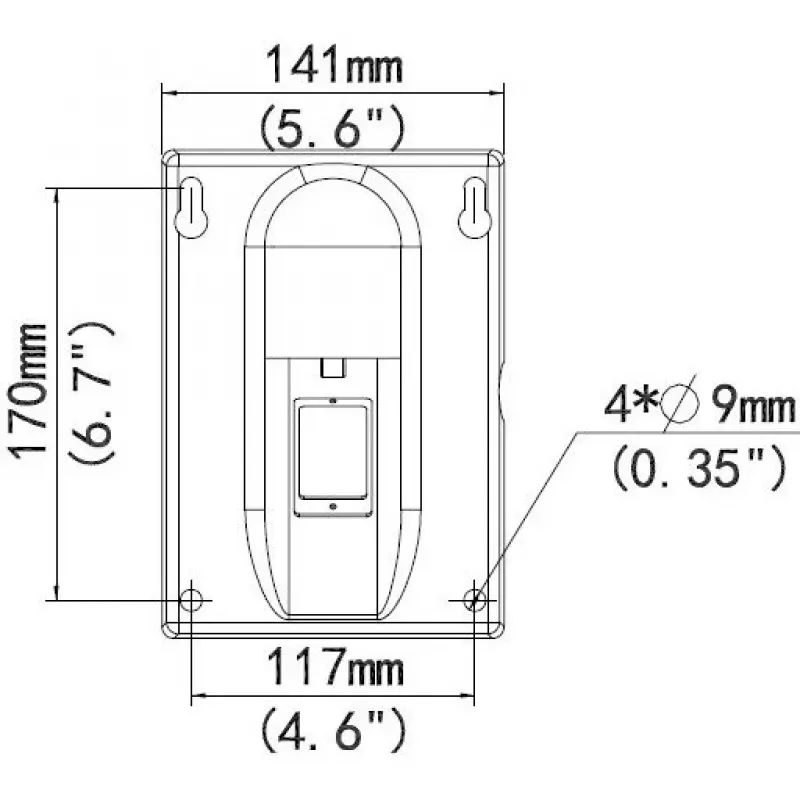 Supporto a parete ALLNET ALL-CAM2498-LEP per installazione sicura
