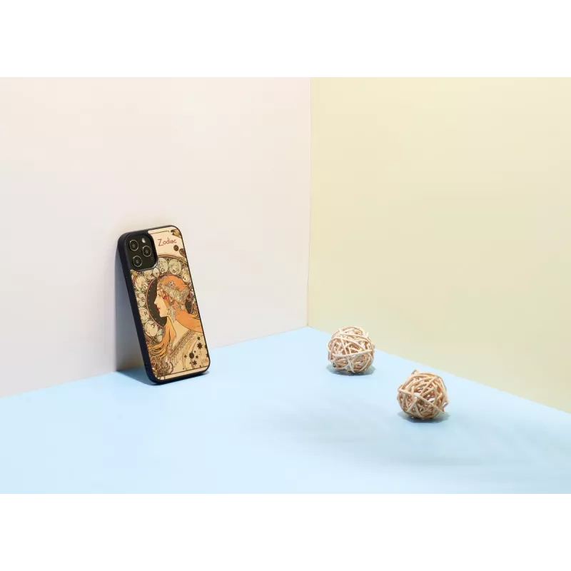 Custodia per cellulare Man and Wood per iPhone 12 / 12 Pro — Zodiac nero