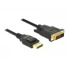 DeLOCK - cavo video - Single Link - DisplayPort (M) a DVI-D (M) - DisplayPort 1,2a - 2,0m - passivo - nero (85313)