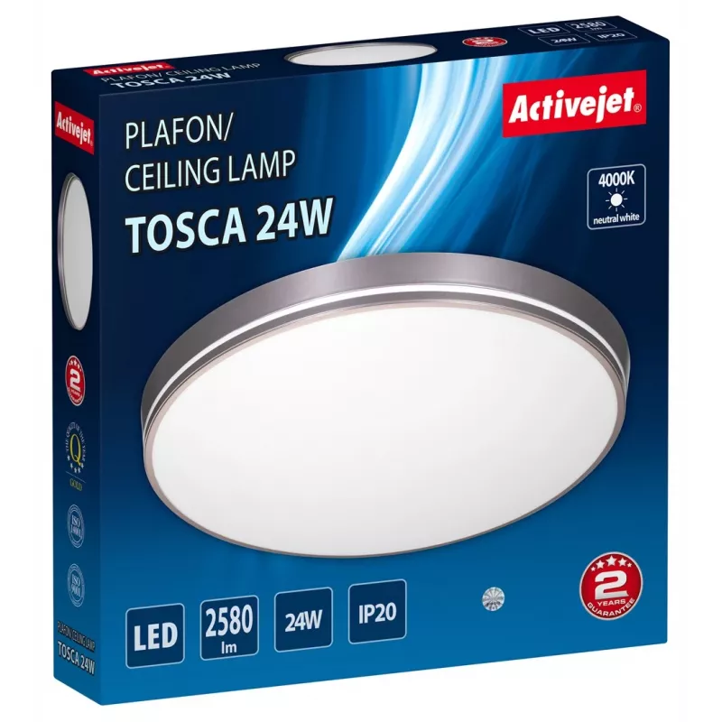 Activejet AJE-TOSCA Plafoniera LED 24W