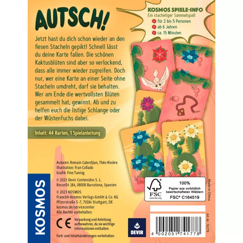 Autsch, gioco di carte