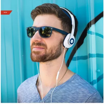 Koss KPH30i Cuffie con filo ad archetto Blu, Bianco