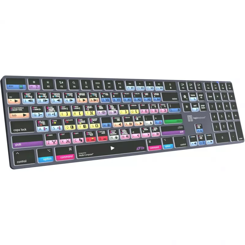 Logickeyboard Avid Media Composer - Pro Titan UK Mac - tastiera - QWERTY