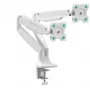 ONKRON G200-W Supporto da scrivania per monitor da 13-32 pollici, bianco