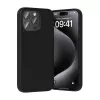 Custodia protettiva in silicone Vention KUFB0-40 per iPhone 15 Pro Max — custodia soft-touch nera