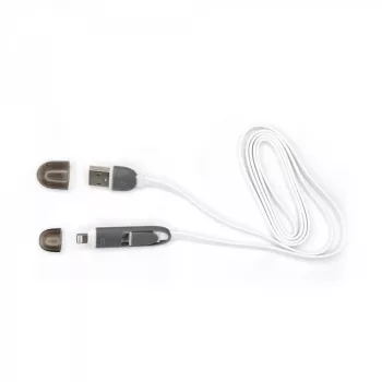 Sbox 2IN1W USB->Micro USB+IPH.5 M/M 1M bianco