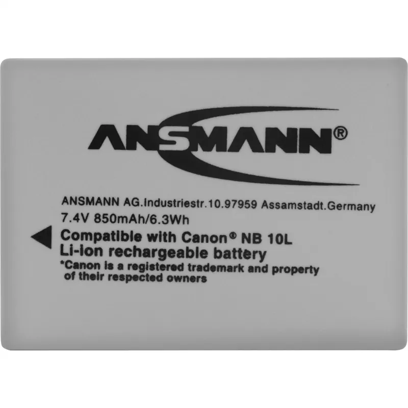 A-Can NB 10 L, batteria per fotocamera compatibile con Canon NB 10 L, Retail
