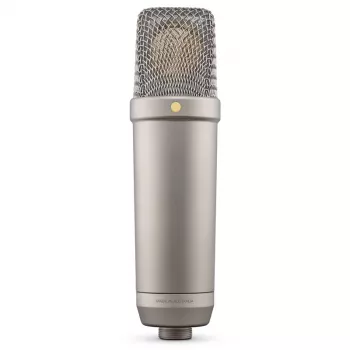 Microfono a condensatore da studio RØDE NT1-A 5th Gen — caratteristica cardioide, XLR/USB, 24/32 bit, fino a 192 kHz, SPL max 142 dB, argento