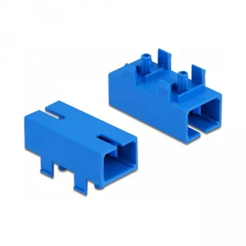 Accoppiatore in fibra ottica per PCB SC Simplex femmina su SC Simplex femmina single-mode blu