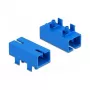 Accoppiatore in fibra ottica per PCB SC Simplex femmina su SC Simplex femmina single-mode blu