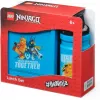 Room Copenhagen LEGO Ninjago Classic set lunch box con bottiglia, blu/nero, 2 pezzi