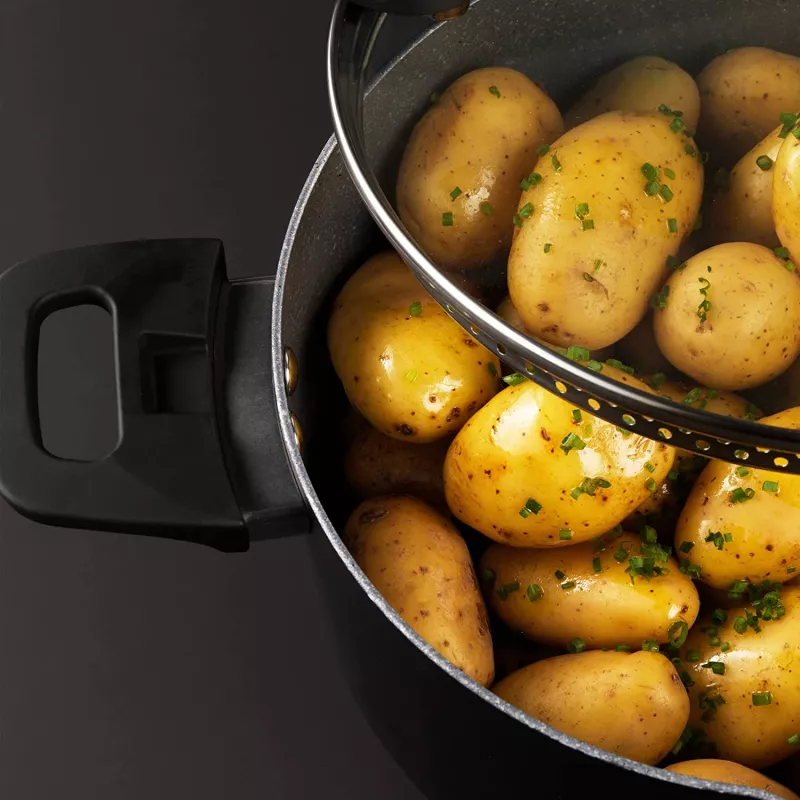 Set pentole Russell Hobbs RH01840EU7 – 4 pezzi impilabili, marmorizzato metallico