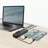 Hub USB 3.2 Gen 1, 7 porte con interruttore on/off, nero
