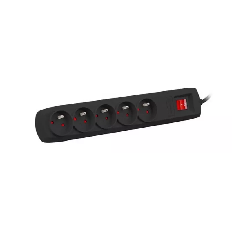 Protezione da sovratensione NATEC NSP-1713 nero 5 prese AC 1,5 m