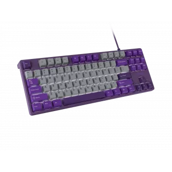 Tastiera gaming NATEC Fury Kanabo K2 US retroilluminata bianca meccanica grigio-viola