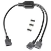 Cavo splitter RGB EK Water Blocks Loop D-RGB 2-Way nero 5V