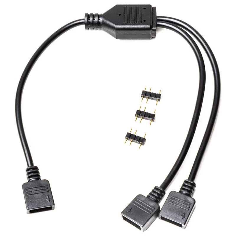 Cavo splitter RGB EK Water Blocks Loop D-RGB 2-Way nero 5V