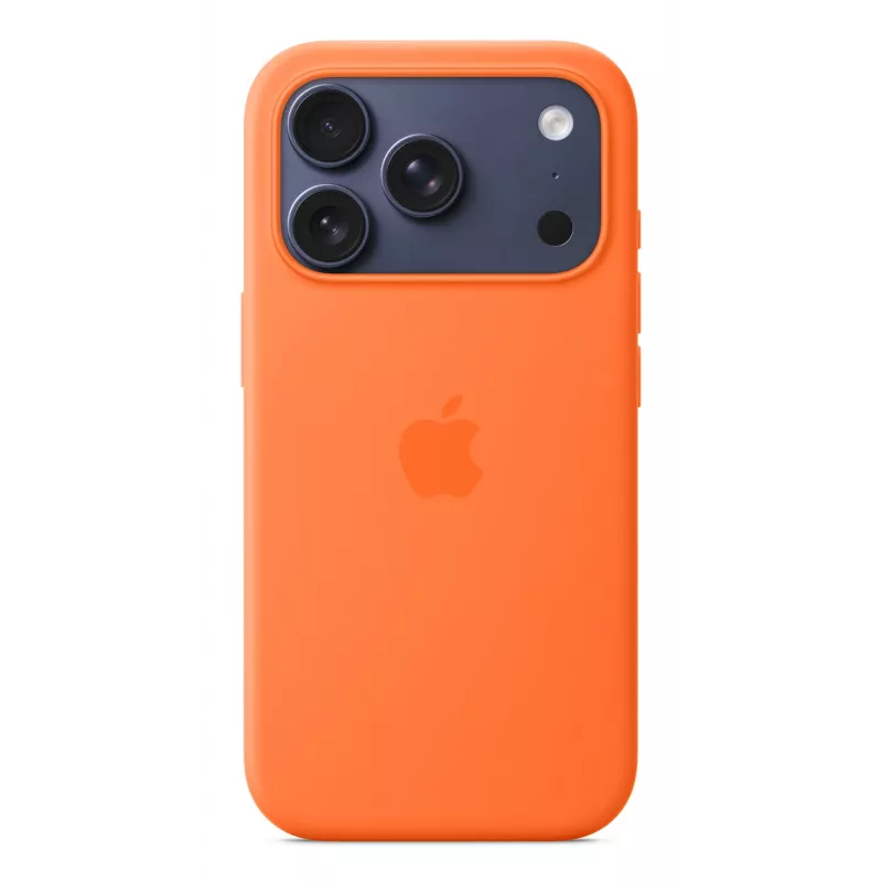 Custodia in silicone Apple iPhone 17 Pro MagSafe arancione custodia