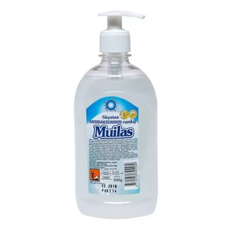 Sapone liquido, antibatterico, con dispenser, 500 ml