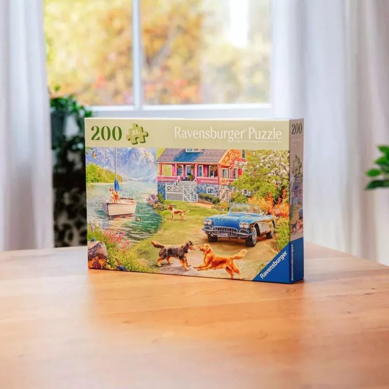 Puzzle Ravensburger Feel Well & Puzzle – Sommerhaus am See, 200 pezzi