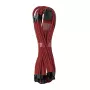 CableMod C-Series PRO ModMesh cavo 12VHPWR su 3x PCI-e per Corsair - 60 cm, rosso scuro