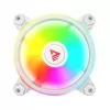 SAVIO FAN-01 WHITE confezione da 4 ventole ARGB 120mm con controller e telecomando