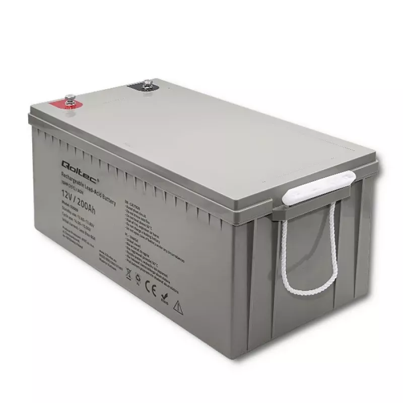 Batteria AGM ricaricabile QOLTEC 53069 12V 200Ah per alimentazione di backup e sistemi UPS