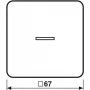 Jung HOME pulsante 1 canale BTCD17101WW 1 (BTCD17101WW)
