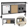 Pannello divisorio da scrivania ergo office ER-300 B, larghezza 1250 mm, carico max. 10 kg