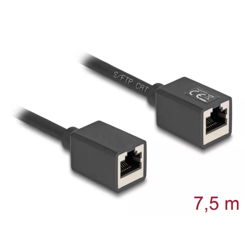 Cavo di rete DeLOCK 90334 RJ-45 Cat6a 7,5 m nero