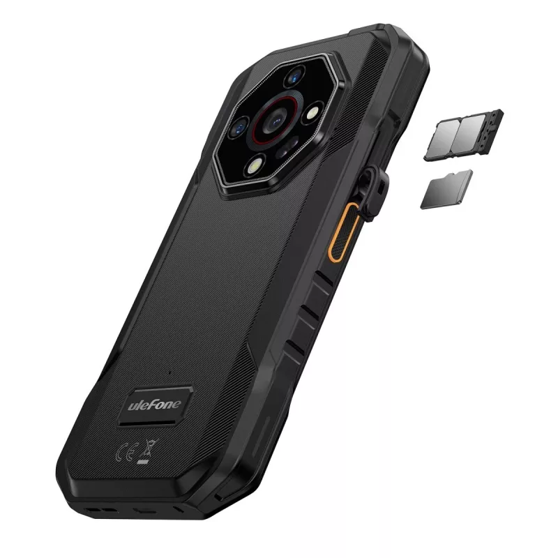 Ulefone Armor X32 Pro 5G smartphone, 5,65 pollici, 8 GB RAM, 256 GB, IP69K, Android 14, Future Black