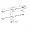 Supporto LCD SBOX LCD-352/6-2 per display 17–32 pollici, 7×7 kg, VESA 100×100