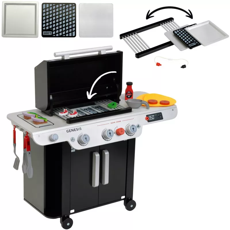 Grill Weber Genesis in legno (MDF), cucina giocattolo nero/grigio
