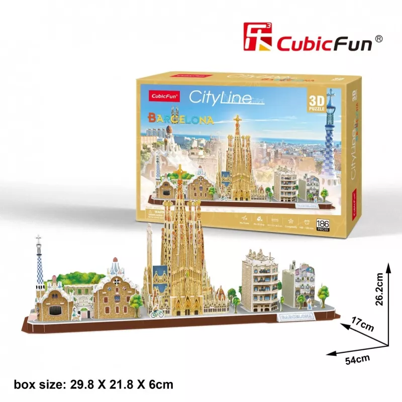 Puzzle 3D - Barcellona - difficoltà: 4/8