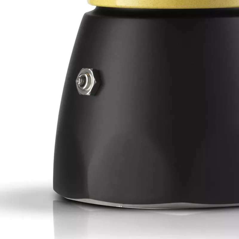 Caffettiera Moka Bialetti Orzo Express nero giallo