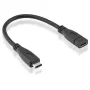 Roline - Prolunga USB - USB-C (M) a USB-C (F) - USB 3.1 - 15 cm - nero