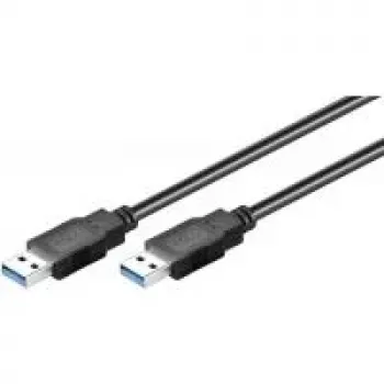 Wentronic Goobay cavo USB 3.0 SuperSpeed, nero, 0,5 m - connettore USB 3.0 (Type-A) > connettore USB 3.0 (Type-A) (95716)