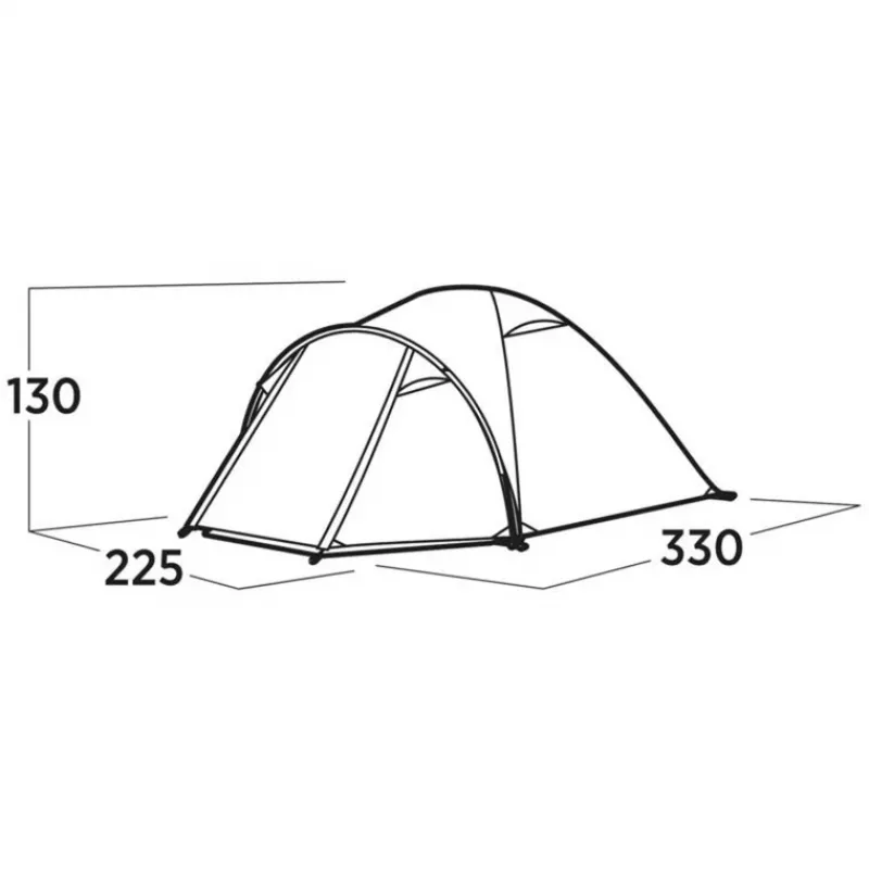 Easy Camp Setesdal 4 tenda a cupola/igloo verde