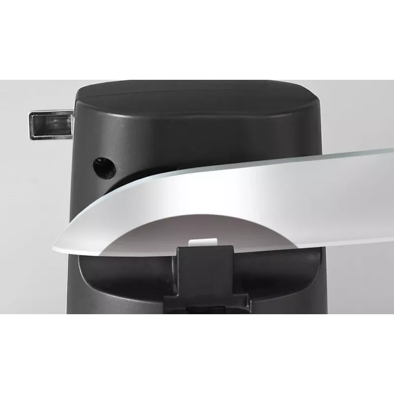 Caso D10 affilacoltelli, acciaio inox, nero